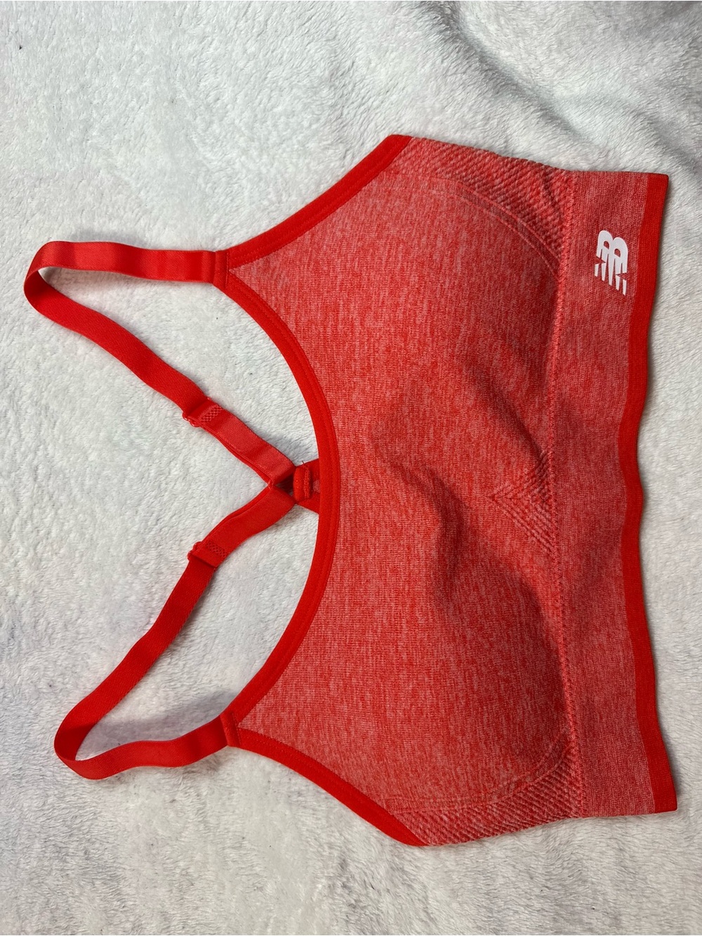 New Balance Red Seamless Racerback Sports Bra